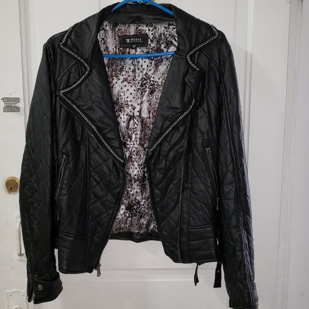 ♡♡USED♡♡ GUESS Leather Jacket